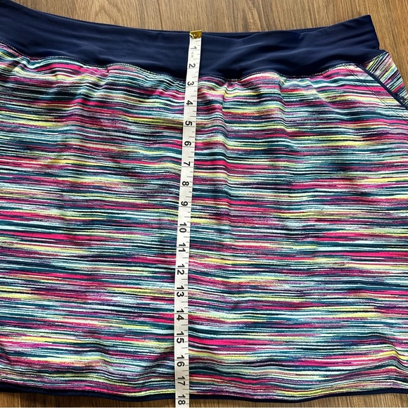 Lands End Swim Skirt Bottoms Bundle Women Plus 22W Built in Shorts Blue Colorful - Picture 14 of 15